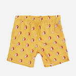 Otroške kratke hlače Happy Socks Bunny rumena barva, KBUN116-2200 - rumena. Otroške kratke hlače iz kolekcije Happy Socks. Model izdelan iz vzorčaste tkanine.