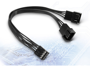 INTER-TECH 15cm 4-pin pwm y-kabel 4-pin pwm