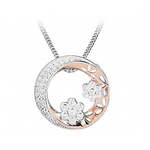 Silver Cat Romantična dvobarvna ogrlica s cirkoni SC431 srebro 925/1000