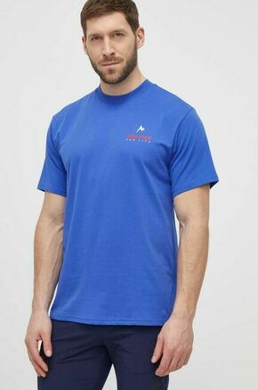 Športna kratka majica Marmot Marmot For Life - modra. Športna kratka majica iz kolekcije Marmot. Model izdelan iz materiala