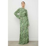Obleka Lovechild zelena barva - zelena. Obleka iz kolekcije Lovechild. Model izdelan iz vzorčaste pletenine. Model iz izjemno udobne tkanine z visoko vsebnostjo viskoze.