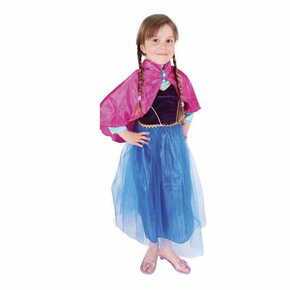 WEBHIDDENBRAND Otroški kostum princesa zimsko kraljestvo Annie DELUXE (S) e-paket