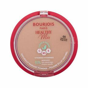 Bourjois Paris Healthy Mix Clean &amp; Vegan Naturally Radiant Powder osvetljevalni puder 10 g odtenek 05 Deep Beige