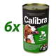 Calibra mokra hrana za pse, jagnje, govedina in piščanec, 6x1240 g