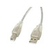 kabel usb a v usb b lanberg ca-usba-12cc-0050-tr prozorno 5 m (5 m)