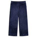 vidaXL Otroške hlače žamet temno modra 104