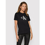 Calvin Klein Jeans Majica J20J219142 Črna Regular Fit