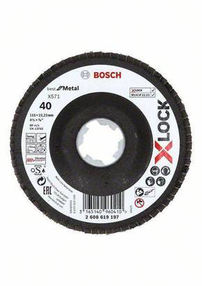 Bosch 1-delne lamelne brusilne plošče X-LOCK