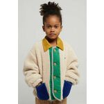 Otroška jakna Bobo Choses bež barva - bež. Otroški jakna iz kolekcije Bobo Choses. Prehoden model, izdelan iz gladkega materiala.
