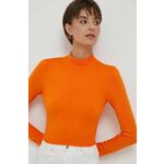 Pulover XT Studio ženski, oranžna barva - oranžna. Pulover iz kolekcije XT Studio. Model izdelan iz tanke pletenine. Model iz tkanine, ki je izjemno prijetna na otip.