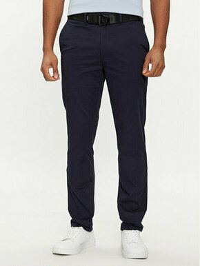 Calvin Klein Chino hlače Modern K10K110979 Mornarsko modra Slim Fit
