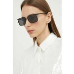 Sončna očala Off-White ženska, črna barva, OERI121_561007 - črna. Sončna očala iz kolekcije Off-White. Model z enobarvnimi stekli in okvirji iz kombinacije umetne snovi in kovine. Ima filter UV 400.
