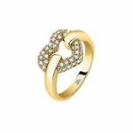 Morellato Romantičen pozlačen prstan iz jekla Bagliori SAVO280 (Obseg 52 mm)
