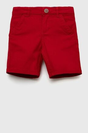 Otroške kratke hlače zippy rdeča barva - rdeča. Otroški kratke hlače iz kolekcije zippy. Model izdelan iz enobarvnega materiala.