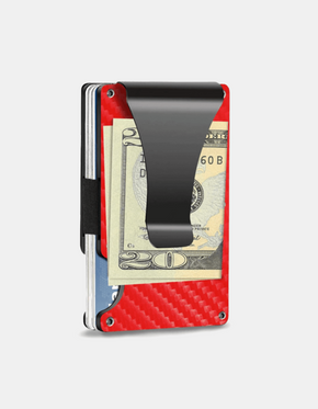 Kovinska denarnica Delgada rdeča