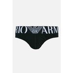 Emporio Armani Underwear moške spodnjice - črna. Spodnje hlače iz kolekcije Emporio Armani. Model izdelan iz pletenine gladke, elastične.