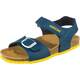 Geox otroški sandali - modra. Otroški sandali iz kolekcije Geox. Model narejen iz ekološkega usnja.