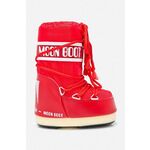 Moon Boot snežke dziecięce Nylon Rosso - rdeča. Zimski čevlji iz kolekcije Moon Boot. Podloženi model izdelan iz kombinacije tekstilnega in sintetičnega materiala.
