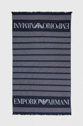 Brisača Emporio Armani Underwear mornarsko modra barva - mornarsko modra. Brisača iz kolekcije Emporio Armani Underwear. Model izdelan iz vzorčastega materiala.