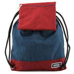 WEBHIDDENBRAND Ciljna športna torba, Z žepom, rdeče-modre barve