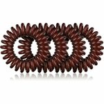 BrushArt Hair Hair Rings elastike za lase Brown 4 kos