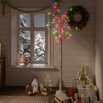 vidaXL Božično drevesce s 180 LED lučkami 1,8 m večbarvno vrba