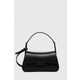 Usnjena torbica Emporio Armani črna barva - črna. Majhna torbica iz kolekcije Emporio Armani. Model na zapenjanje, izdelan iz naravnega usnja. Model je enostaven za čiščenje in vzdrževanje.
