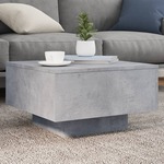 vidaXL Klubska mizica betonsko siva 55x55x31 cm inženirski les
