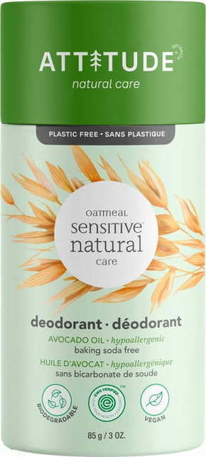 "Attitude Oatmeal Sensitive Natural Care dezodorant z avokadovim oljem - 85 g"