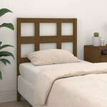 shumee Vzglavje postelje, medeno rjava, 105,5x4x100 cm, borov les
