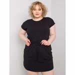 BASIC FEEL GOOD Ženska plus velikost obleka z žepi KORI črna RV-SK-6642.89_365063 4XL