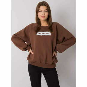 Ex moda Ženska majica s kapuco JORDY brown EM-BL-652.13P_377169 Univerzalni