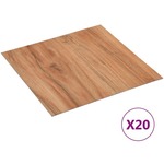 VIDAXL Samolepilne talne plošče 20 kosov PVC 1,86 m² svetli les