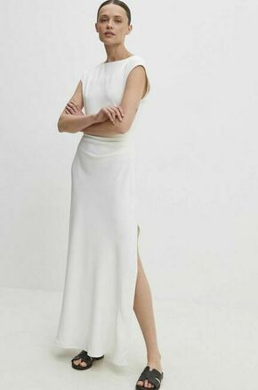 Obleka Answear Lab bela barva - bela. Obleka iz kolekcije Answear Lab. Model izdelan iz enobarvne pletenine. Izrazit model za posebne priložnosti.