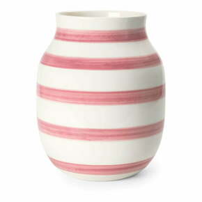 Bela in rožnata keramična vaza Kähler Design Omaggio