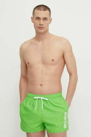 Kopalne kratke hlače adidas zelena barva - zelena. Kratke hlače za kopanje iz kolekcije adidas. Model izdelan iz hitrosušečega materiala.