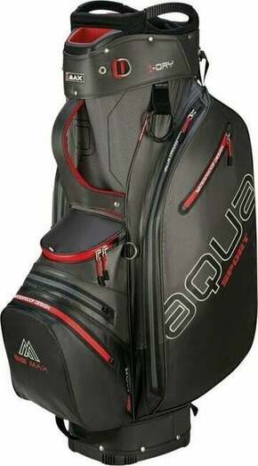 Big Max Aqua Sport 4 Charcoal/Black/Red Golf torba Cart Bag