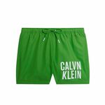 Kopalne kratke hlače Calvin Klein zelena barva - zelena. Kopalne kratke hlače iz kolekcije Calvin Klein. Model izdelan iz vzorčastega materiala. Tanek, gosto tkan material.
