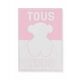 Otroška odeja Tous - roza. Odeja iz kolekcije Tous. Model je izdelan iz bombažnega materiala.
