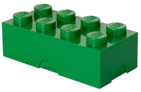 LEGO škatla za deset 8 - temno zelena 100 x 200 x 75 mm
