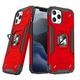 WOZINSKY Armored case cover for iPhone 14 Pro with magnetic Ring Armor holder, red