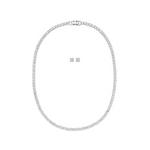 Swarovski Matrix Tennis luksuzni komplet nakita 5647730 (verižica, uhani)