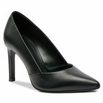 Čevlji z visoko peto Calvin Klein Heel Pump 90 Leather HW0HW01928 Ck Black BEH
