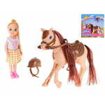 WEBHIDDENBRAND Lutka 13 cm s konjem 14,5 cm