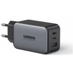 Ugreen GaN hitri polnilec, USB-A in 2x USB-C, 65W (10335)