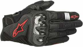 Alpinestars SMX-1 Air V2 Gloves Black/Red Fluorescent M Motoristične rokavice