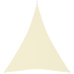 Senčno jadro oksford blago trikotno 3x4x4 m krem