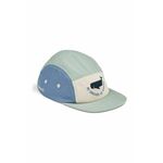 Bombažna bejzbolska kapa Liewood bež barva - modra. Otroški kapa s šiltom vrste baseball iz kolekcije Liewood. Model izdelan iz vzorčaste tkanine.
