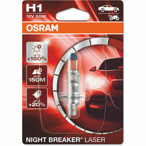 Osram Night Breaker Laser 12V-55W H1 halogenska žarnica