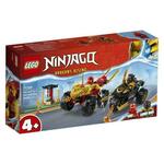 Lego Ninjago Spopad med Kaijem v avtu in Rasom na motorju - 71789
